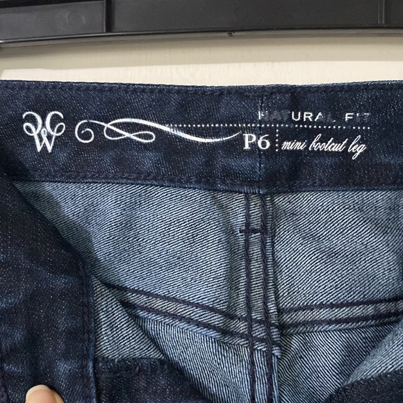 Coldwater Creek Dark Blue Mini Bootcut Leg Natural Fit Jeans - Picture 7 of 10